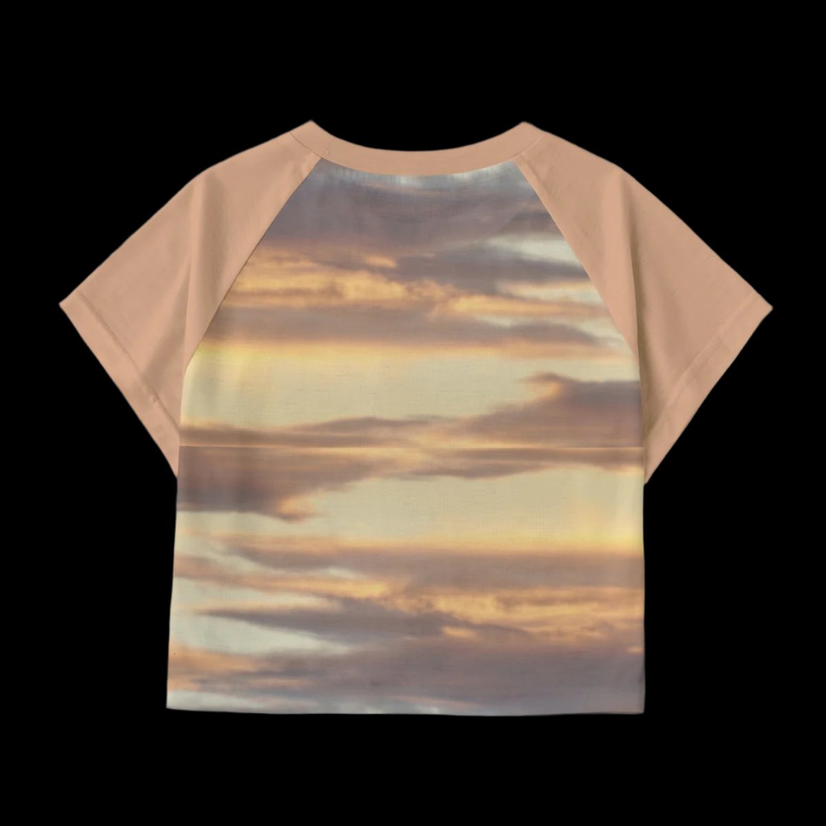 VI nice sunset WAH crop tee