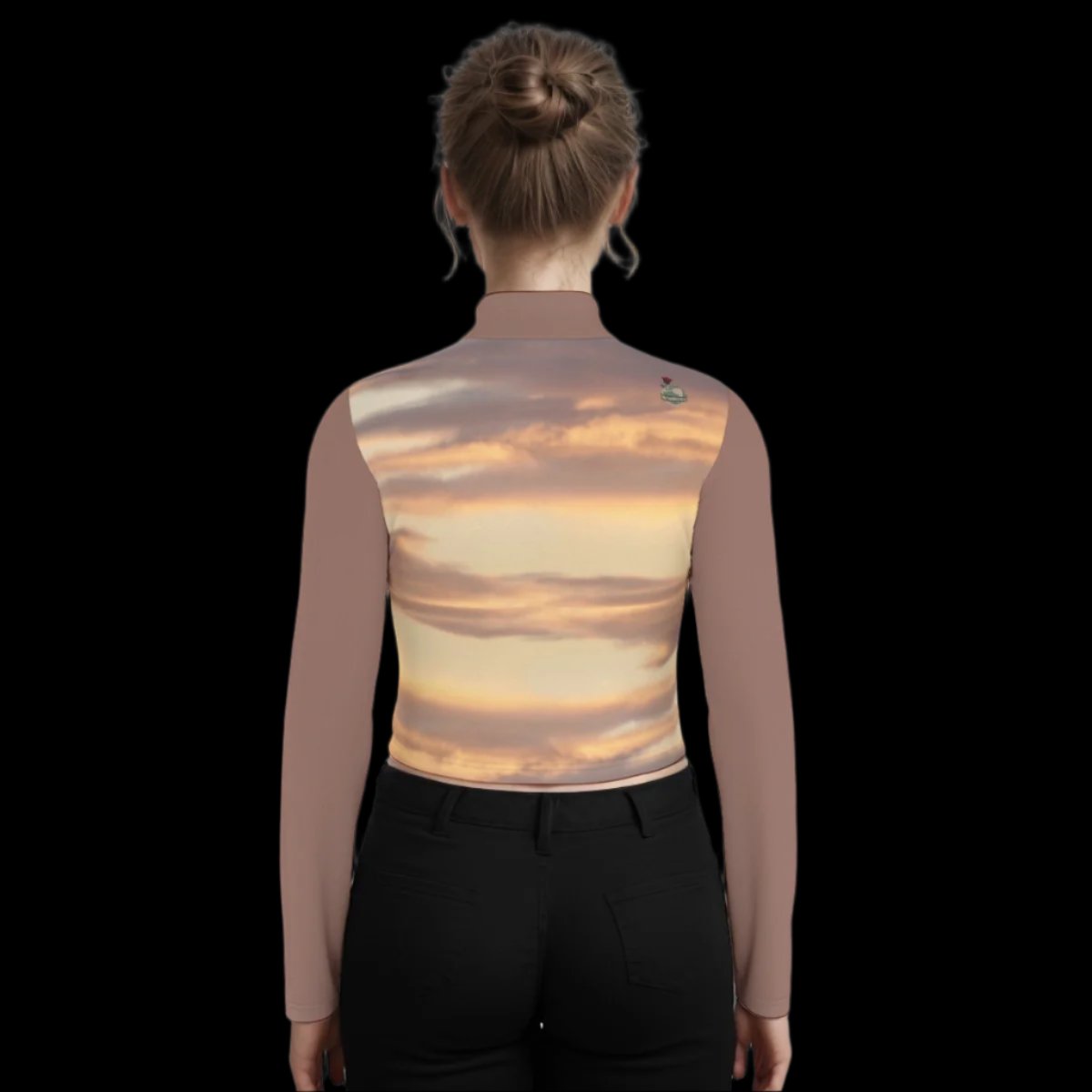 VI nice sunset WAH long sleeve crop