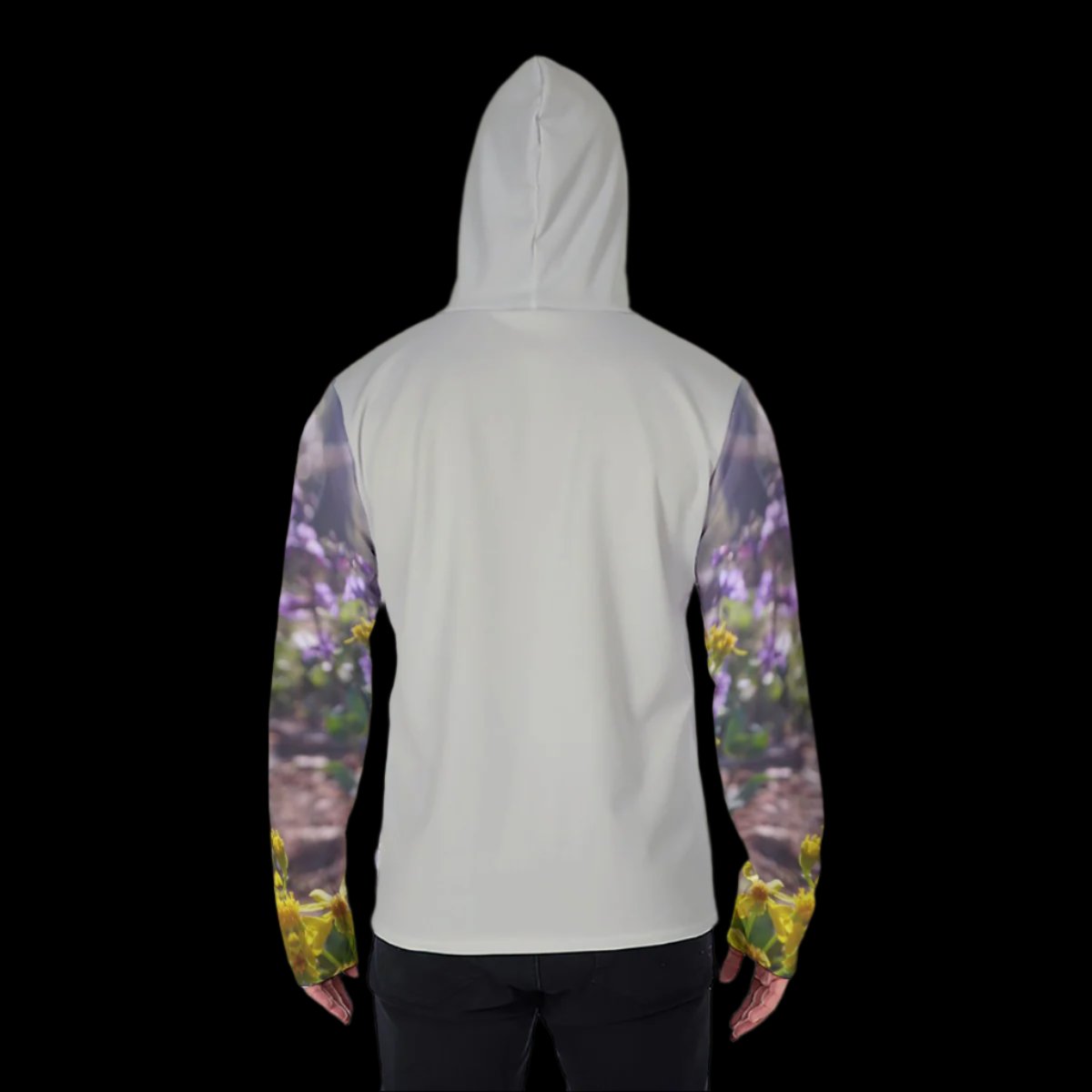 Wildflowers teal WAH sun guard hoodie