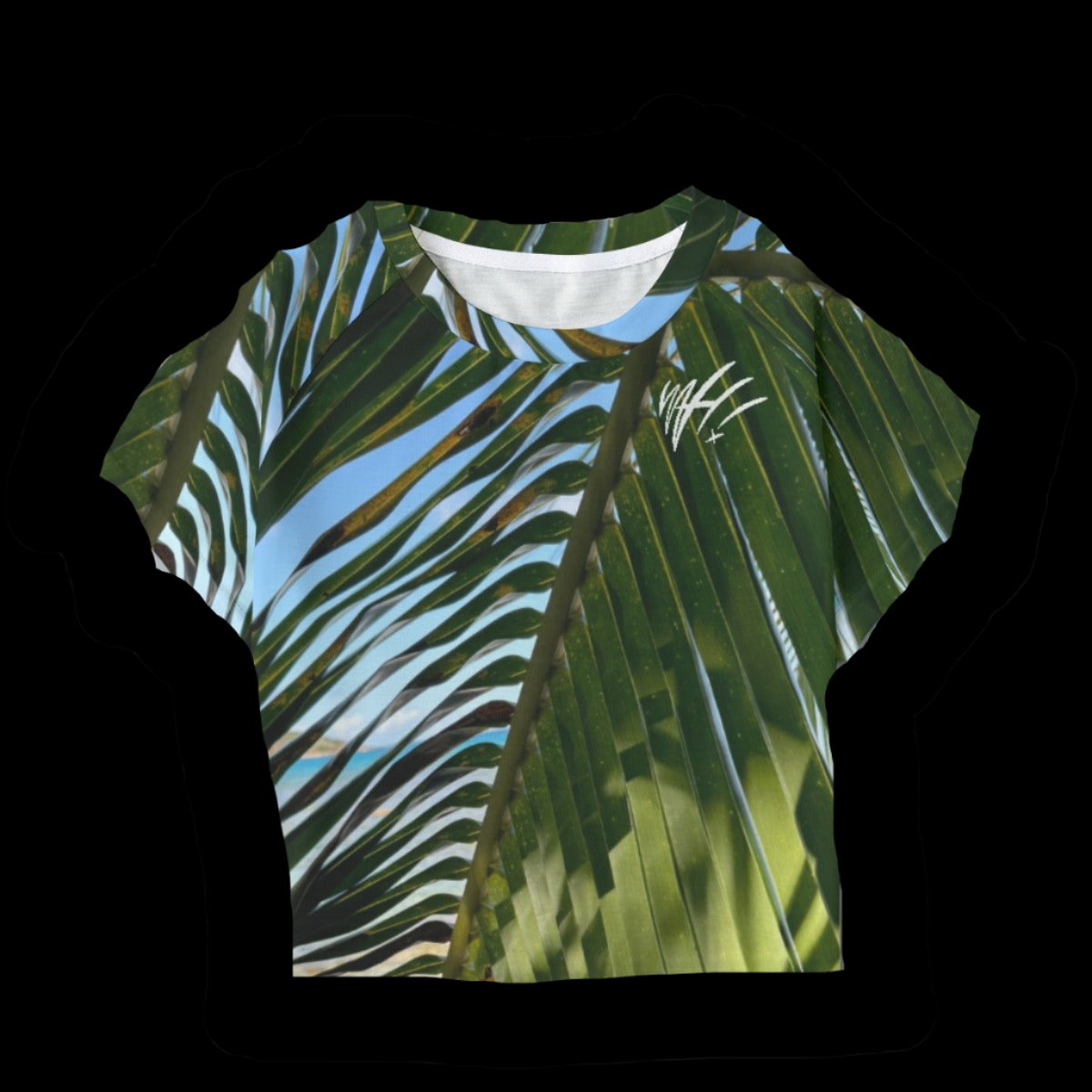 Palm Leaf WAH crop tee