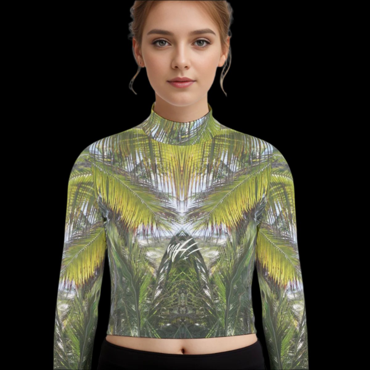 Palm Trees WAH long sleeve crop