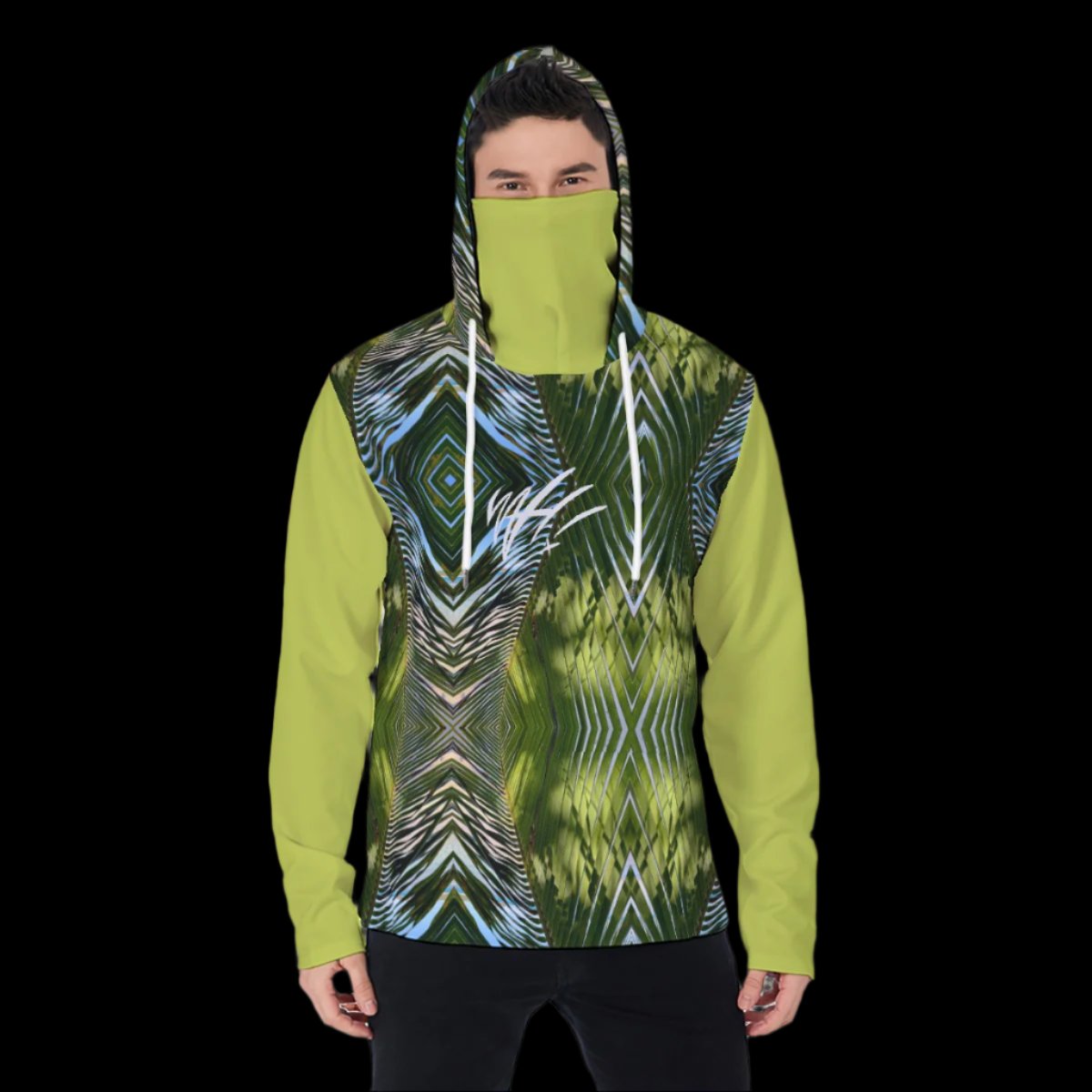 Palm Leaf WAH sun guard hoodie