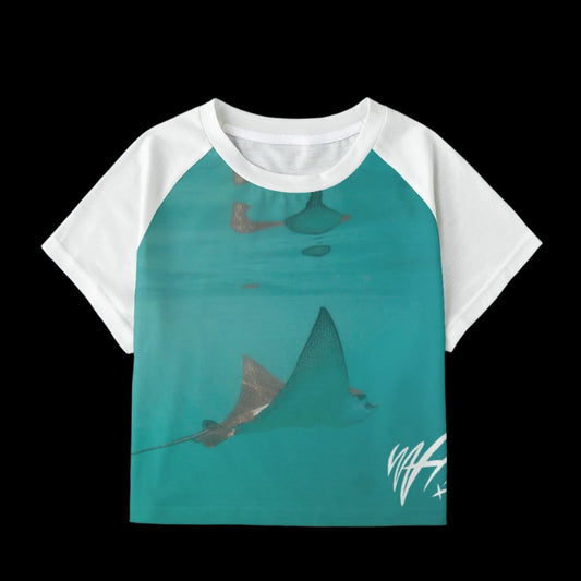 Eagle Ray WAH crop tee