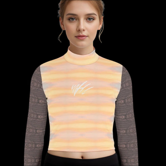 Ocean Sunsets WAH long sleeve crop