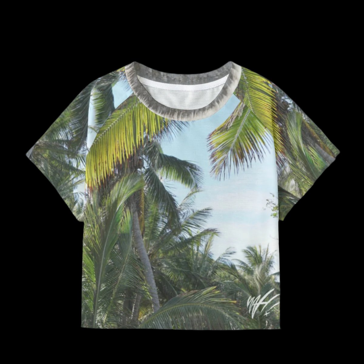 Palm Trees WAH crop tee