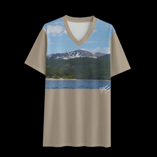 Turquoise Lake WAH v-neck