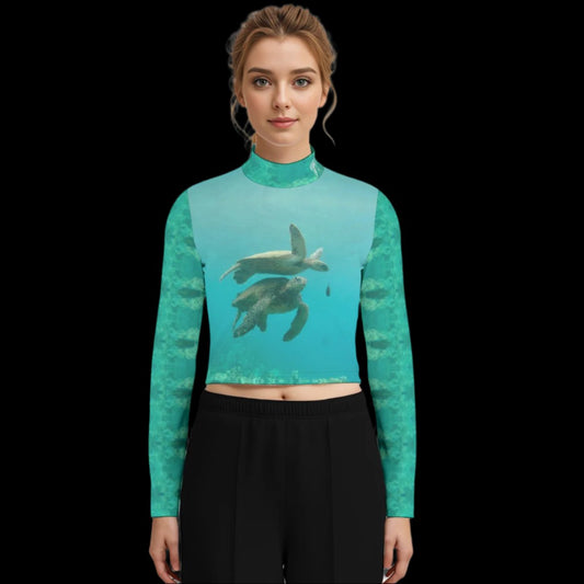 Turtle Days WAH long sleeve crop