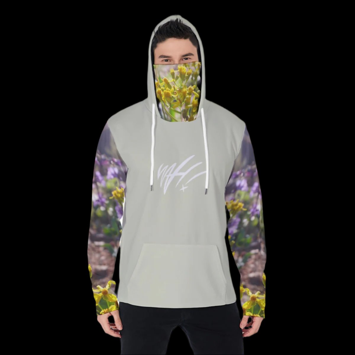 Wildflowers teal WAH sun guard hoodie