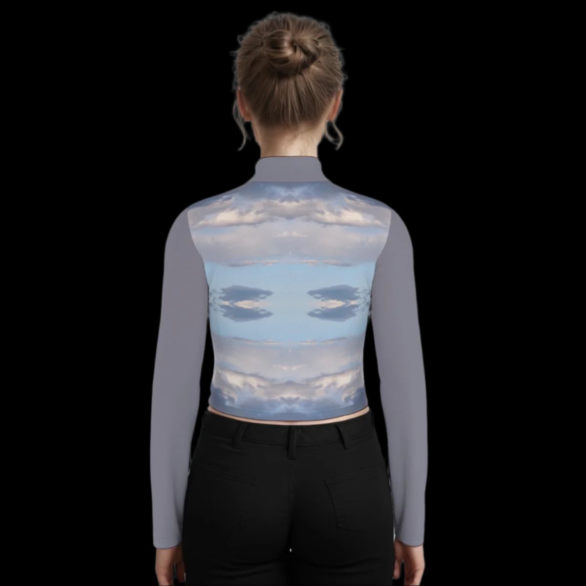 Cloud waves WAH long sleeve crop