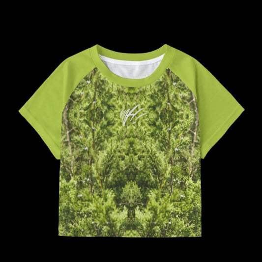 Forest Green crop tee