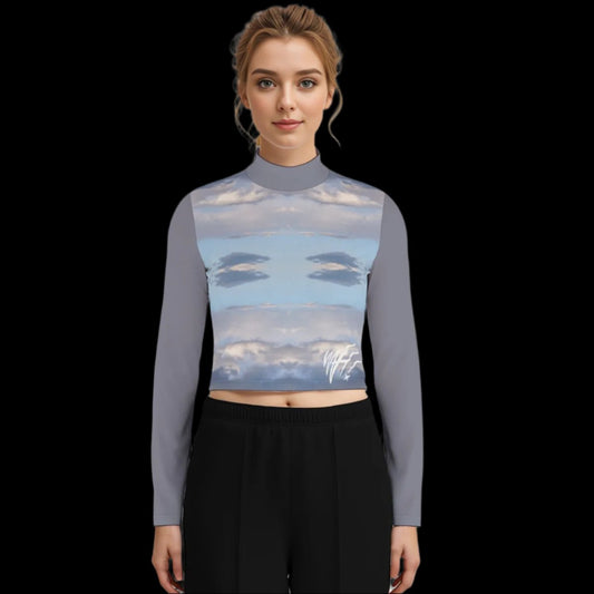 Cloud waves WAH long sleeve crop