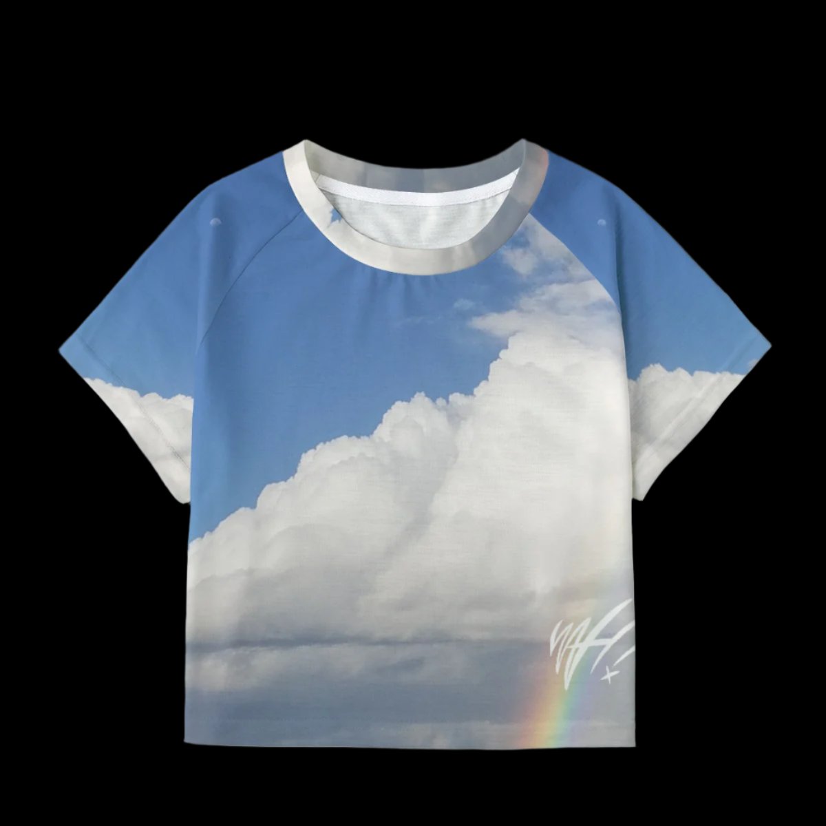 Rainbows WAH crop tee