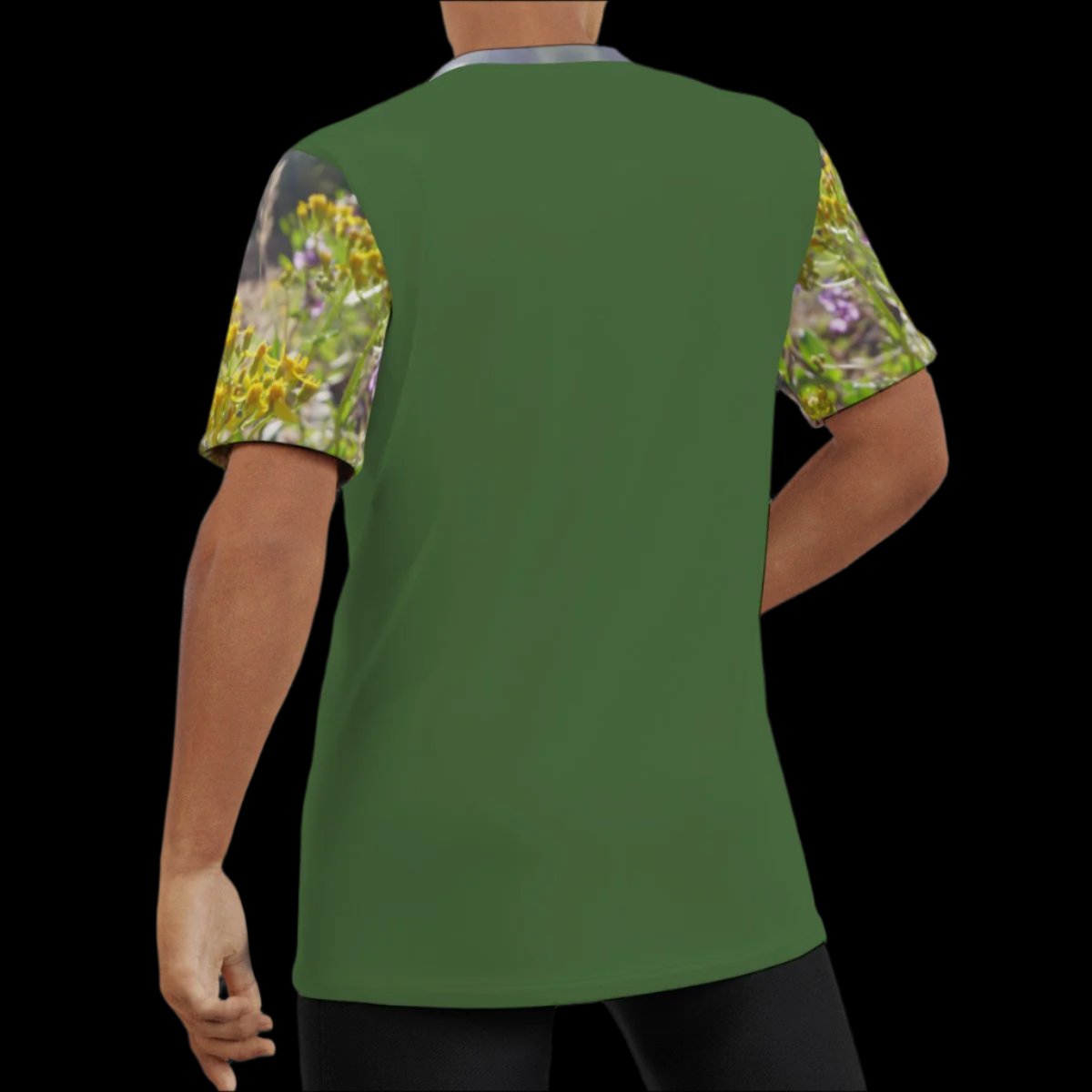 wildflowers green tee