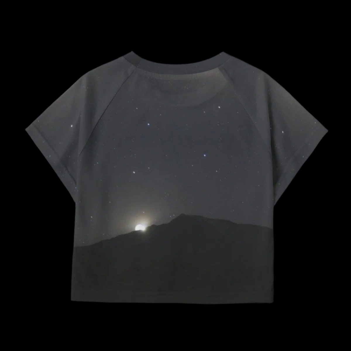 Mountain Moonsets WAH crop tee