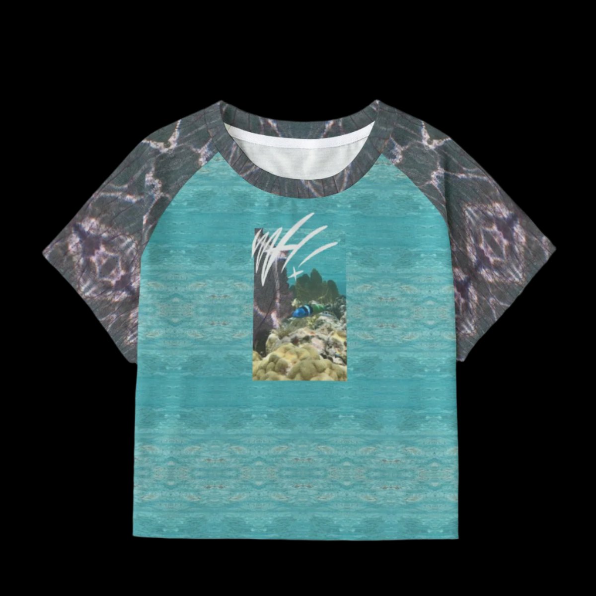 Reef Life WAH crop tee