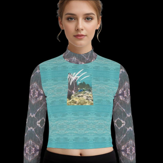 Reef Life WAH long sleeve crop